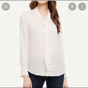 NWOT Ann Taylor Cream Blouse